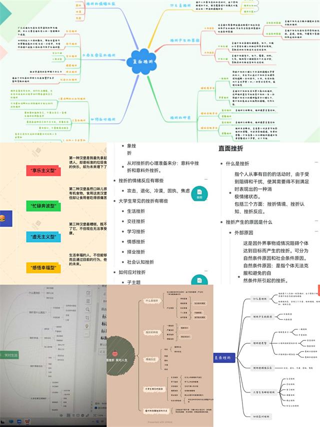 【完满演绎·课堂篇】挫折是“坎”更是“梯”  思维导图助成长